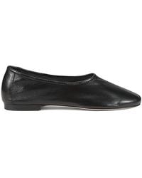 BY FAR - Prudence Leather Ballet Flats - Lyst