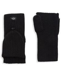 UGG - UGG Cozy Ribbed Knit Flip Mittens - Lyst