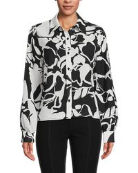 AREA STARS - Jane Floral Button Up Blouse - Lyst