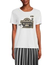 Karl Lagerfeld - Graphic Short-Sleeve T-Shirt - Lyst