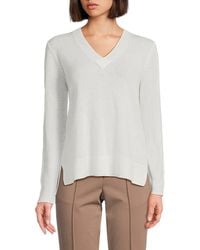 Saks Fifth Avenue - High-Low Hem 100% Cashmere Sweater - Lyst