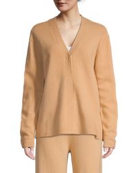 Victor Glemaud Wool V-neck Cardigan - Natural