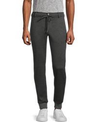 Isaia Wool-blend Jersey Lounge Trousers - Grey