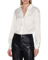 Walter Baker - Bella Satin Shirt - Lyst