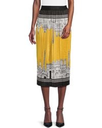 Karl Lagerfeld - Pleated Midi-Skirt - Lyst