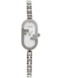 Fendi - O'lock 28.3mm Stainless Steel & 0.03 Tcw Diamond Wrap Bracelet Watch - Lyst