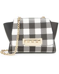 zac zac posen eartha iconic mini chain crossbody gingham