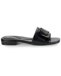 Calvin Klein - Tangelo Logo Flat Sandals - Lyst