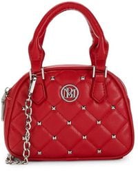Badgley Mischka - Dome Studded & Quilted Convertible Top Handle Bag - Lyst