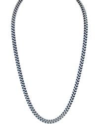 Esquire - Two-Tone Stainless Steel Foxtail Chain Necklace/22" - Lyst