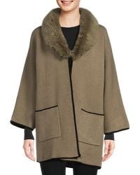 Saks Fifth Avenue - Faux Fur Collar Jacket - Lyst
