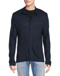 Onia - Long Sleeve Linen Shirt - Lyst
