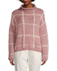 ROSSO35 - Check Alpaca-Blend Sweater - Lyst