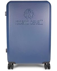 Roberto Cavalli 24 Inch Expandable Hard Case Spinner Suitcase - Blue