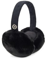 Calvin Klein Faux Fur Earmuffs - Black