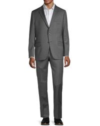 Hickey Freeman Milburn Iim Series Regular-fit Wool Suit - Grey
