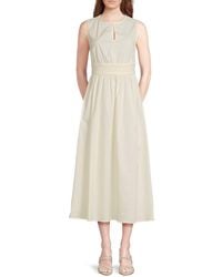WeWoreWhat - Keyhole Cotton-Blend Midi-Dress - Lyst