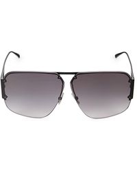 Bottega Veneta - 67Mm Square Aviator Sunglasses - Lyst