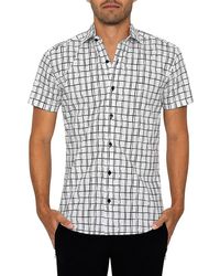 Bertigo - Check Short Sleeve Shirt - Lyst