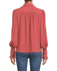 Womens Tops Max Studio Tops Save 5% Max Studio Tie-front Blouse in Red 
