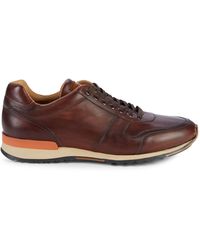 magnanni cuervo leather sneaker