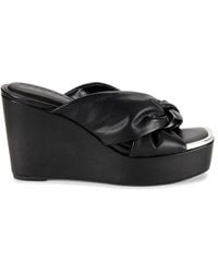 DKNY - Maryn Twist Wedge Sandals - Lyst