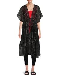 BCBGMAXAZRIA - Chiffon Ruffled Ruana - Lyst