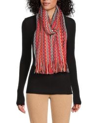 Missoni - Chevron Wool Blend Scarf - Lyst