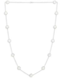 Jan-Kou Mother-of-pearl Clover Flower Charm Necklace - Multicolor