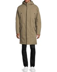 The Kooples - Faux Fur Lined Hooded Parka - Lyst
