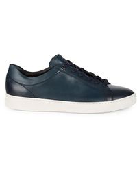 Bruno Magli Diego Leather Trainers - Blue