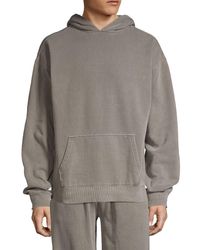 Russell Park Oversized Cotton-blend Hoodie - Gray