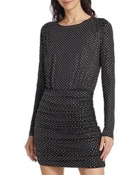 Veronica Beard - Jessel Diamante Ruched Minidress - Lyst
