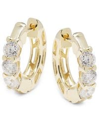 Badgley Mischka - 14K & 0.95-1.11 Tcw Lab-Grown Diamond Hoop Earrings - Lyst