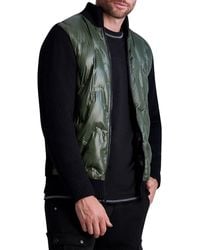 Karl Lagerfeld - Quilted Colorblock Puffer Jacket - Lyst