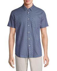 Rails - 'Fairfax Geometric Relaxed Fit Button Down Shirt - Lyst
