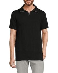 American Stitch - 'Textured Zip Polo - Lyst