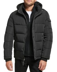 Calvin Klein - Polar Hooded Puffer Bib Jacket - Lyst