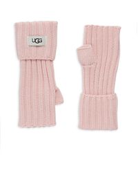 UGG - Ribbed Fingerless Gloves - Lyst