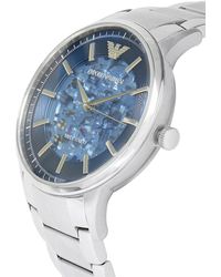 Emporio Armani 43mm Stainless Steel Bracelet Watch - Blue