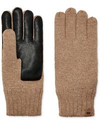 UGG - Knit Wool Blend Gloves - Lyst