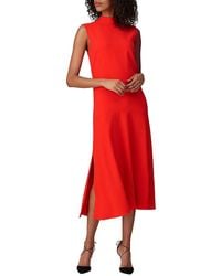 Victoria Beckham Open Back Bow Tie Double Crepe Dress in Black | Lyst