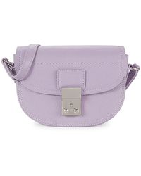 pashli leather saddle crossbody bag