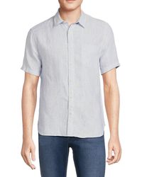 Vince - Beauville Classic Fit Stripe Shirt - Lyst