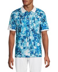 Robert Graham - Godino Abstract Print Cotton Polo Shirt - Lyst