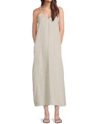 Saks Fifth Avenue - 100% Linen A-Line Maxi Dress - Lyst