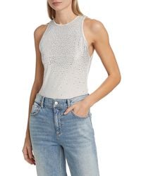 Alice + Olivia - Pania Embellished Tank Top - Lyst