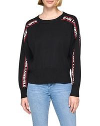 Karl Lagerfeld - Logo Raglan Sleeve Sweatshirt - Lyst