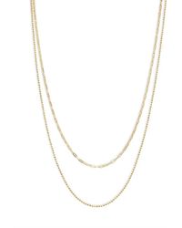Argento Vivo - 18k Yellow Goldplated Sterling Silver Layered Chain Necklace - Lyst