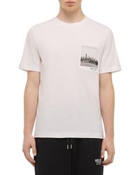 Helmut Lang - Postcard Cotton Relaxed Fit T-Shirt - Lyst